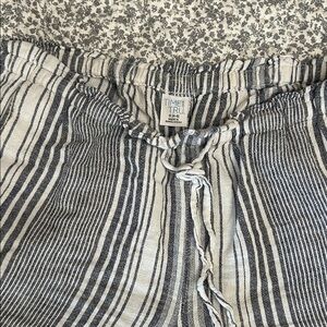 Time and Tru Blue and White Striped Pants